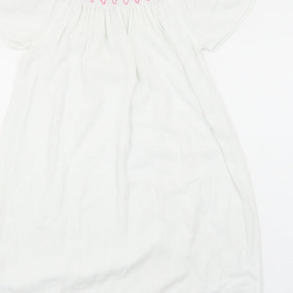 TU Womens White Viscose Shift Size S Off the Shoulder Pullover