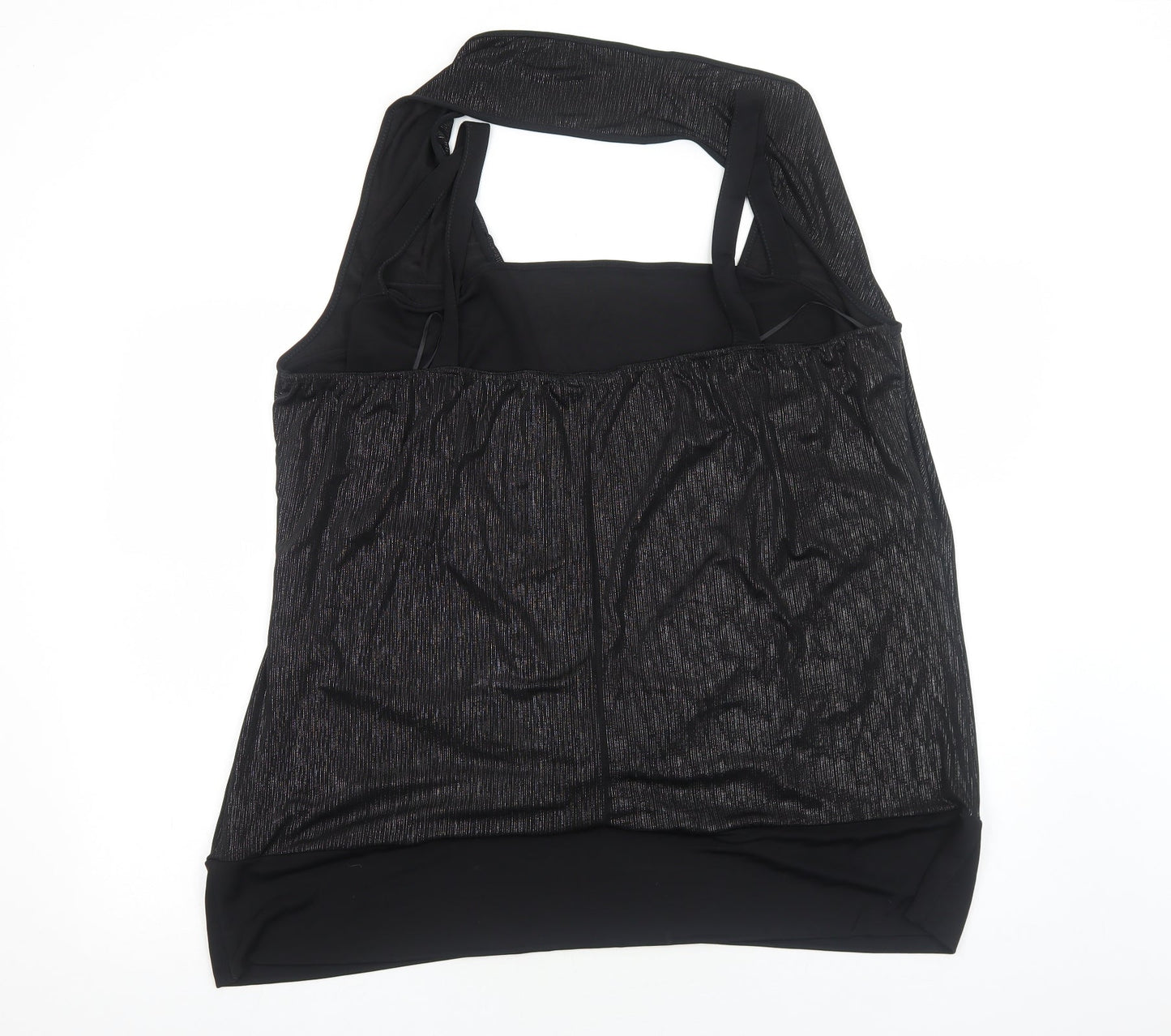 Womens UK Size L Yours Black Basic Blouse