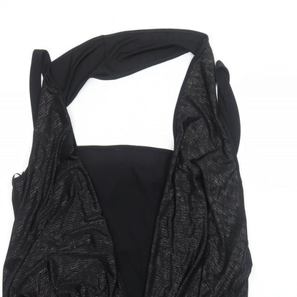 Womens UK Size L Yours Black Basic Blouse