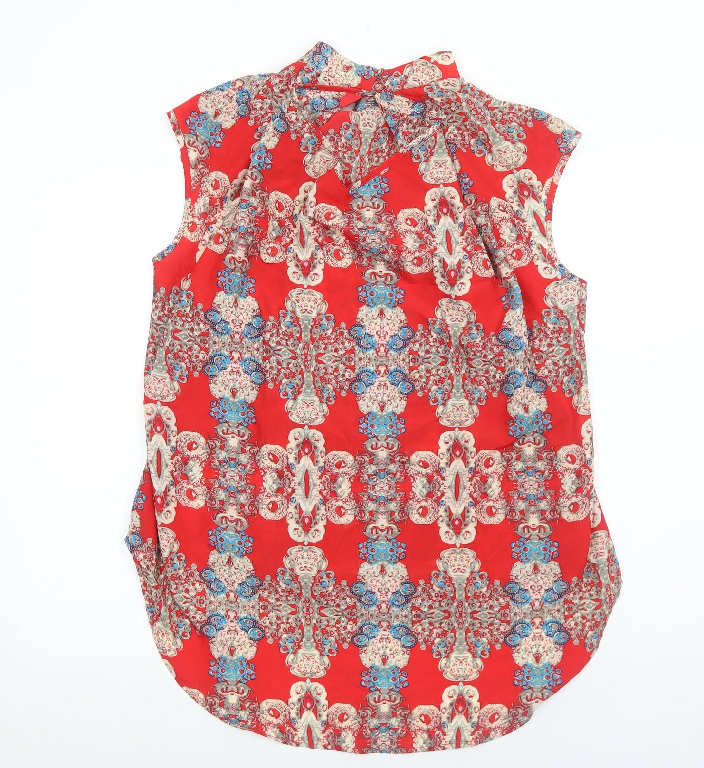 Womens UK Size M Pussycat London Red Basic Tank