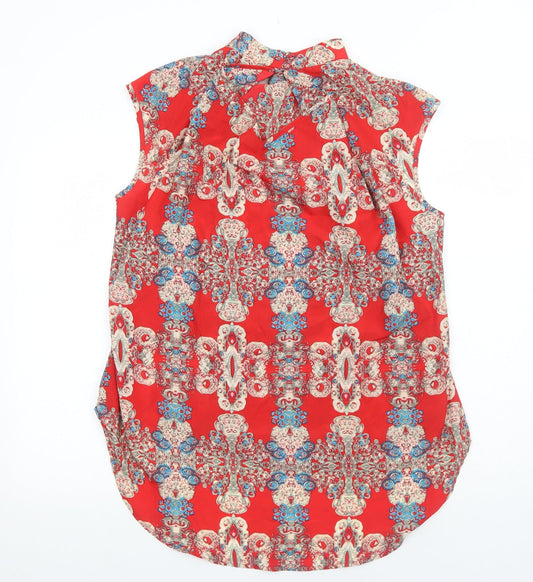 Womens UK Size M Pussycat London Red Basic Tank