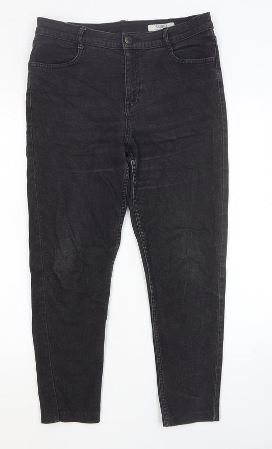 Womens UK Size 12 Marks and Spencer Slim Fit Skinny Black Jeans
