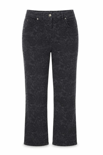 Womens UK Size 10 Isle Slim Fit Straight Black Jeans