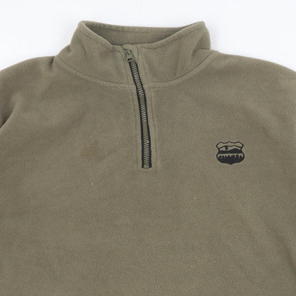 Mens UK Size L Atlas Brown Pullover Sweatshirt