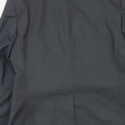 Mens UK Size L Topman Regular Grey Suit Jacket
