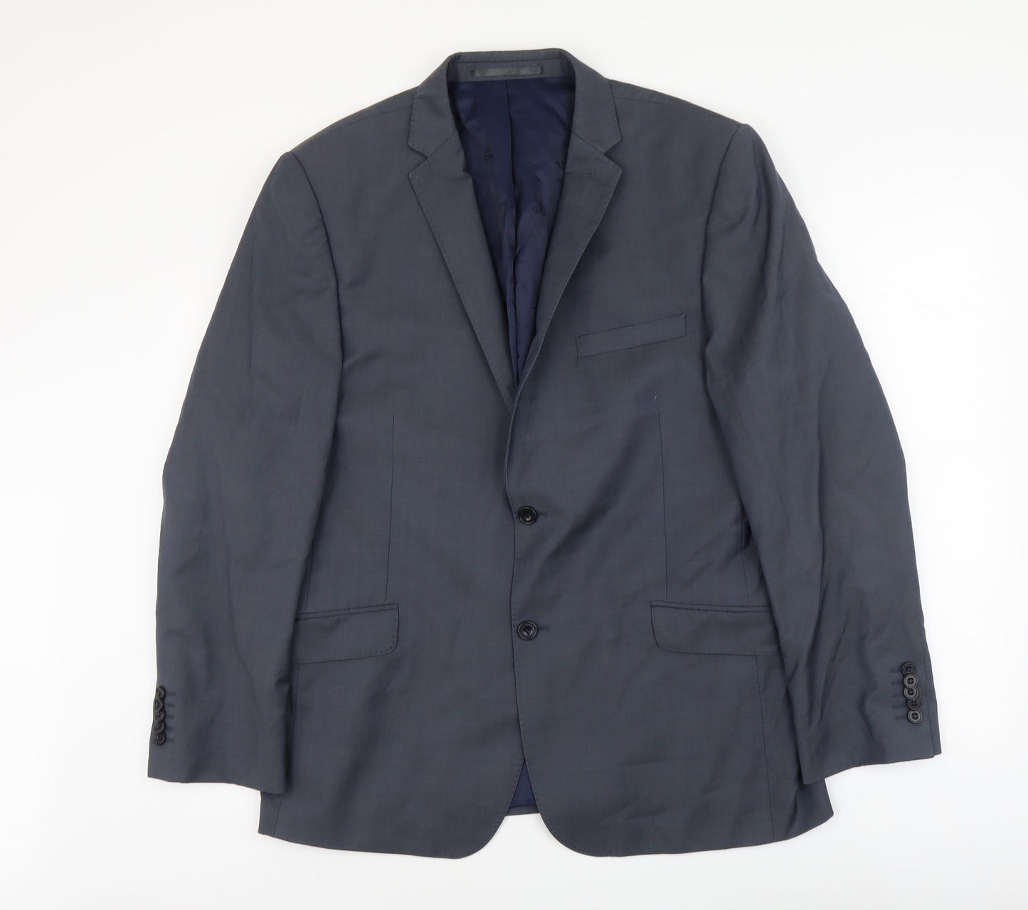 Mens UK Size L Paul Costelloe Regular Blue Suit Jacket