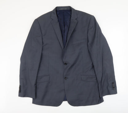 Mens UK Size L Paul Costelloe Regular Blue Suit Jacket