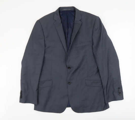 Mens UK Size L Paul Costelloe Regular Blue Suit Jacket