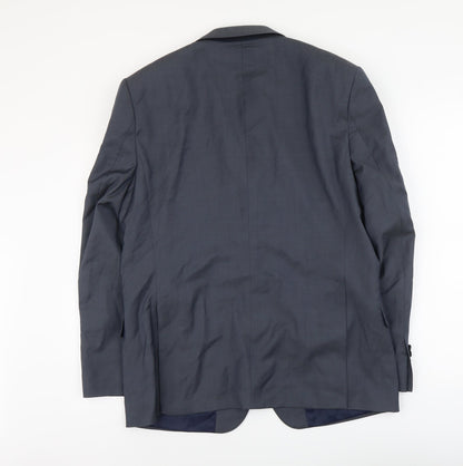 Mens UK Size L Paul Costelloe Regular Blue Suit Jacket