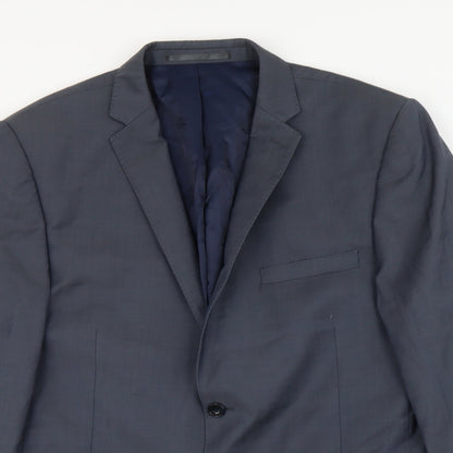 Mens UK Size L Paul Costelloe Regular Blue Suit Jacket