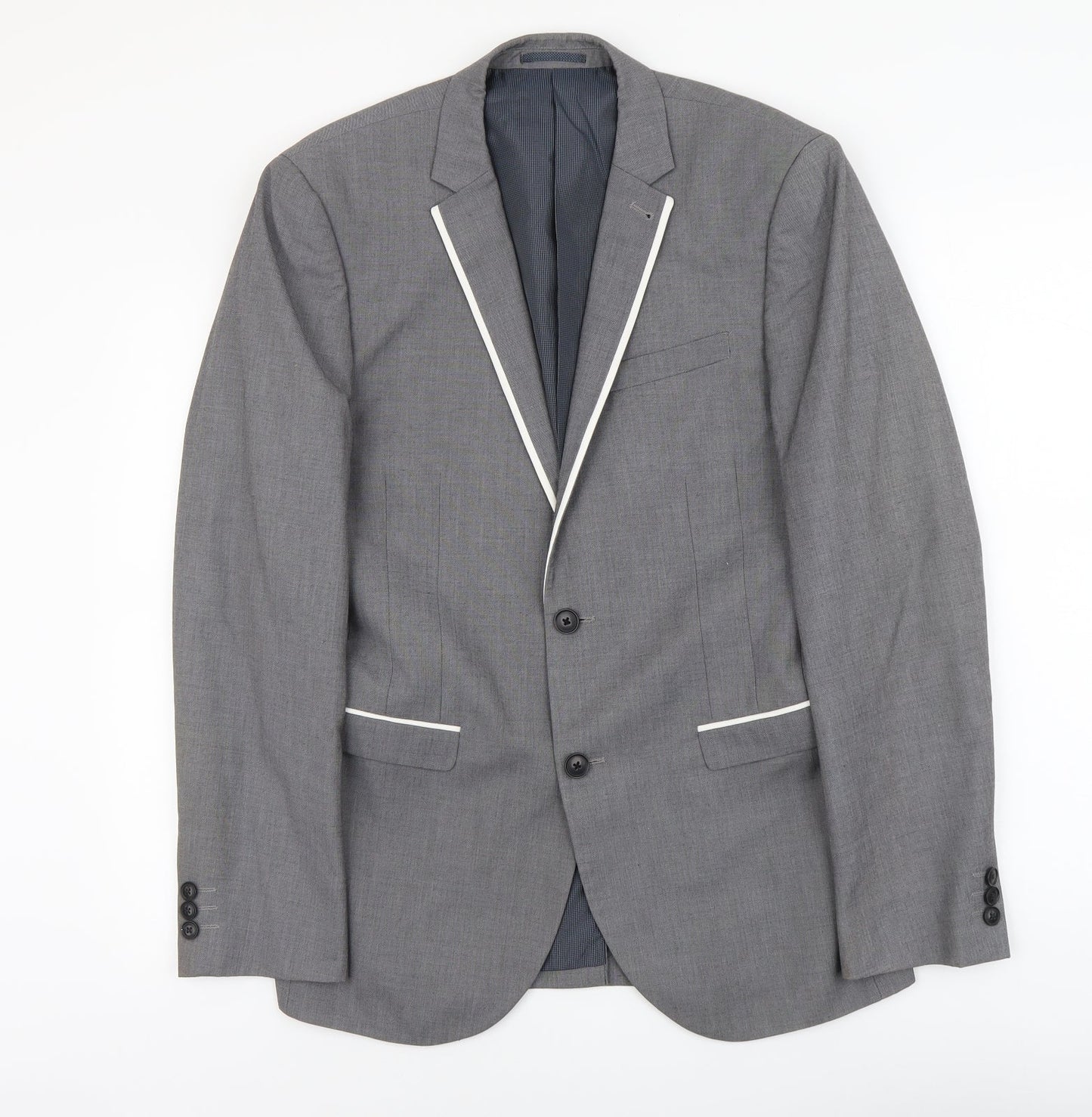 Mens UK Size S NEXT Regular Grey Suit Jacket