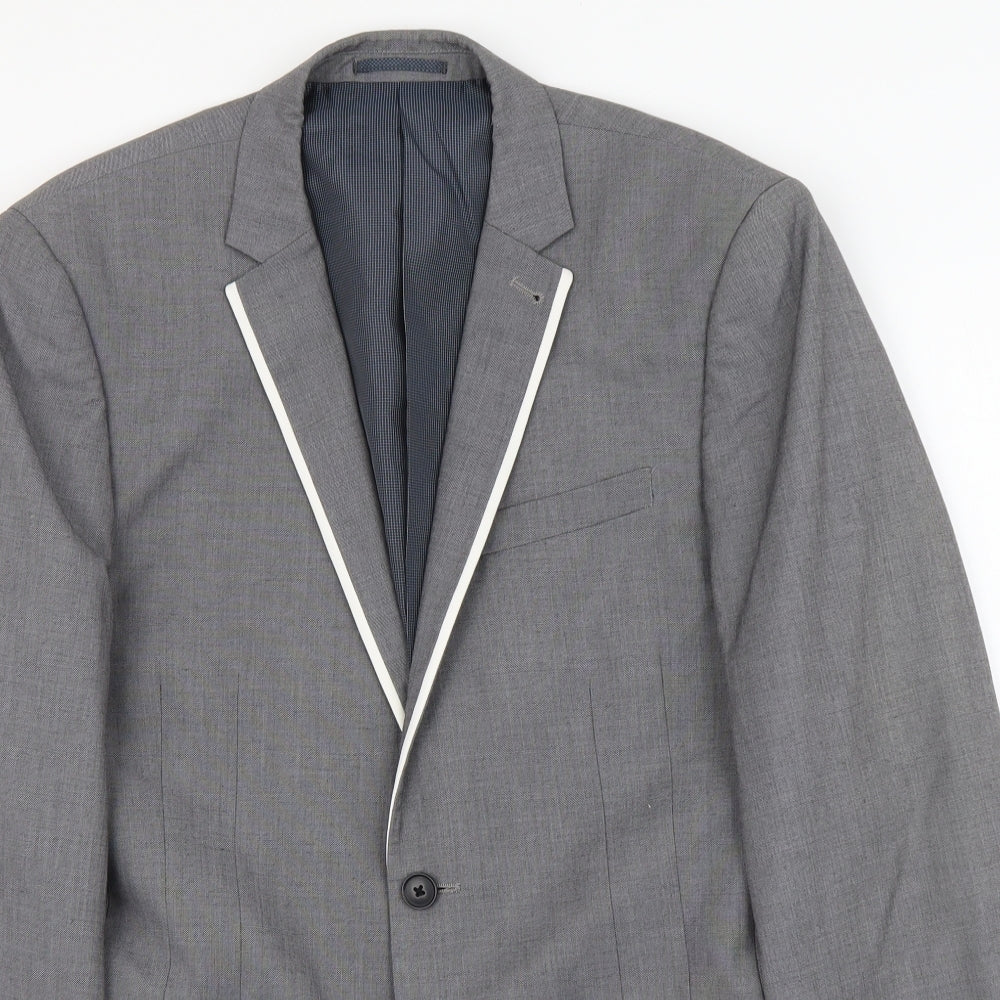 Mens UK Size S NEXT Regular Grey Suit Jacket