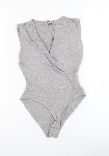 Womens UK Size 8 ASOS One-Piece Grey Bodysuit
