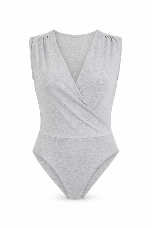 Womens UK Size 8 ASOS One-Piece Grey Bodysuit