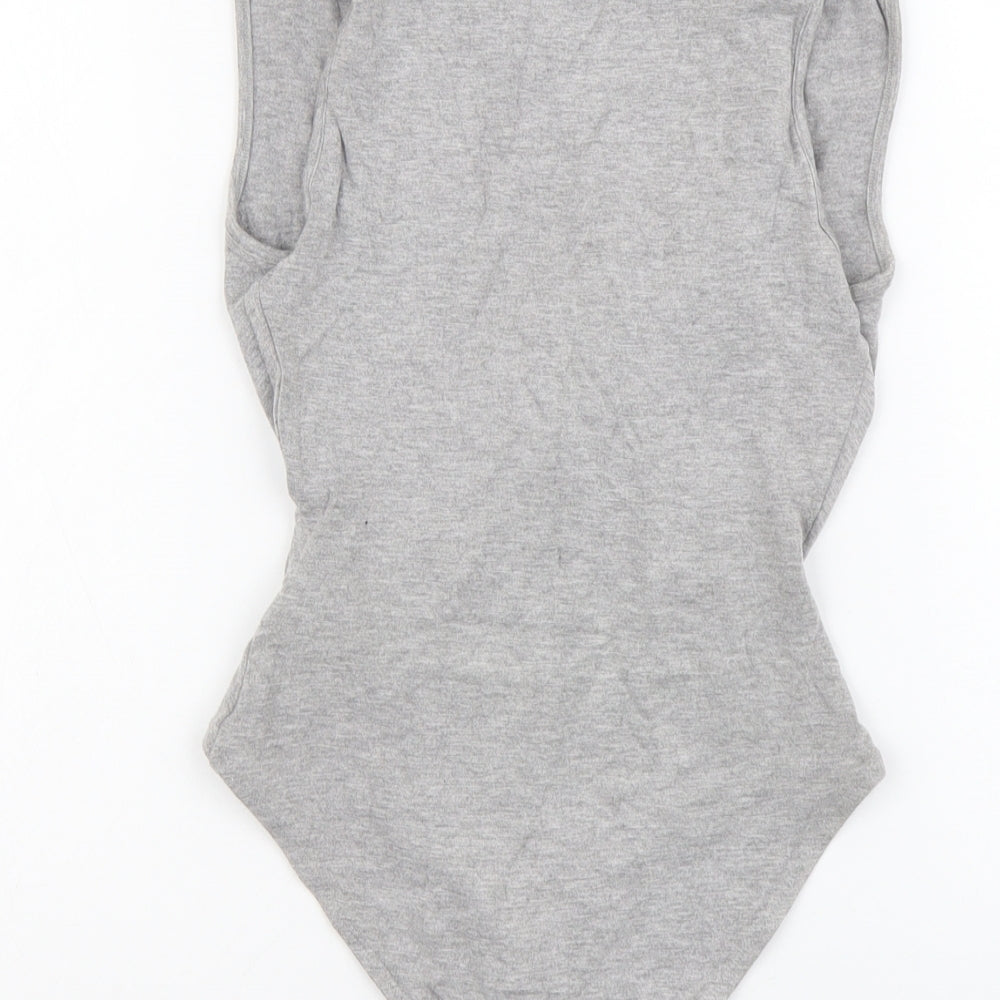 Womens UK Size 8 ASOS One-Piece Grey Bodysuit