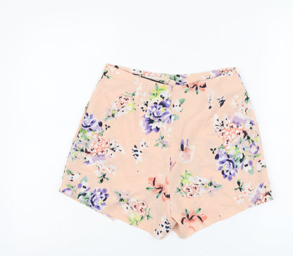 Atmosphere Womens Pink Floral Polyester Skort Size 8 L3 in Regular Zip