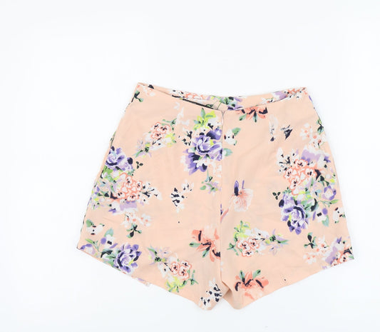Atmosphere Womens Pink Floral Polyester Skort Size 8 L3 in Regular Zip