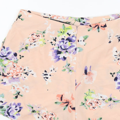 Atmosphere Womens Pink Floral Polyester Skort Size 8 L3 in Regular Zip