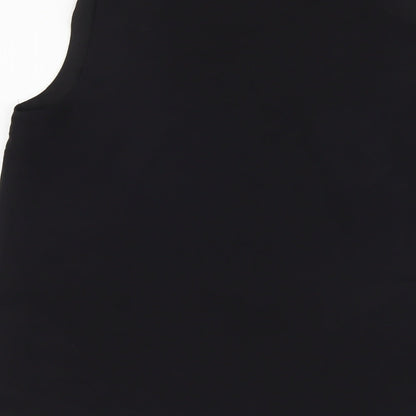 Oasis Womens Black Polyester Basic Tank Size 12 V-Neck