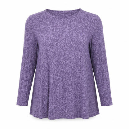 Marks and Spencer Womens Purple Polyester Trapeze & Swing Size 10 Round Neck Pullover