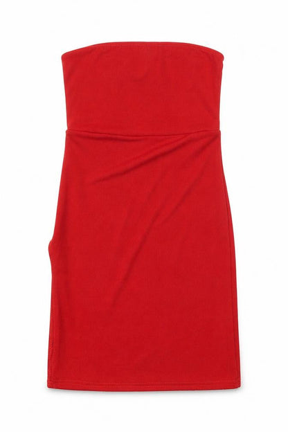 PRETTYLITTLETHING Womens Red Polyester Mini Size 6 Square Neck Pullover