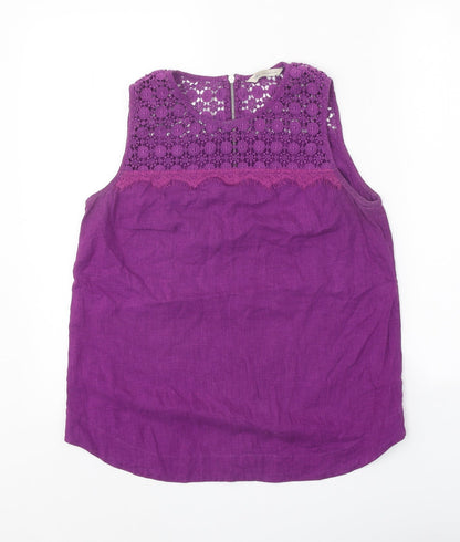 Womens UK Size 8 Marks and Spencer Purple Basic Blouse