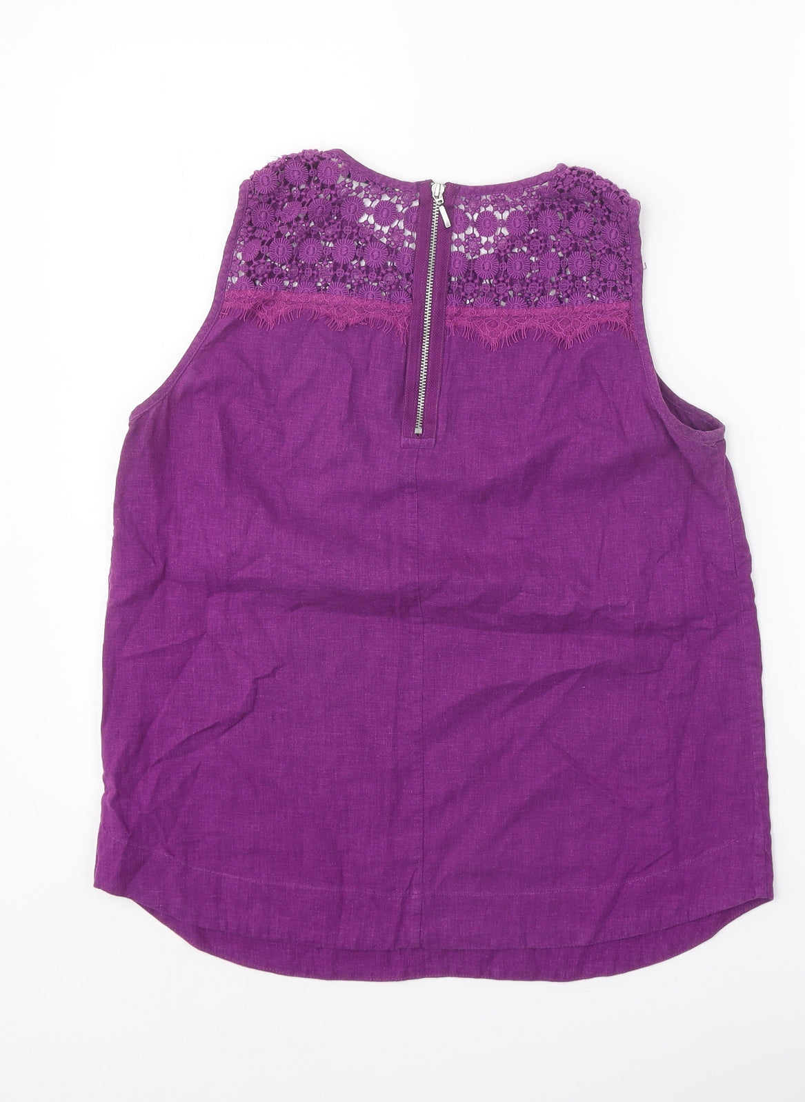 Womens UK Size 8 Marks and Spencer Purple Basic Blouse