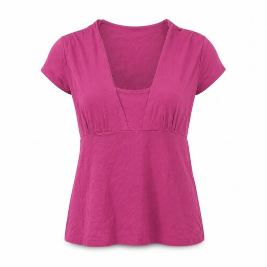 Womens UK Size 14 Autograph Pink Basic T-Shirt