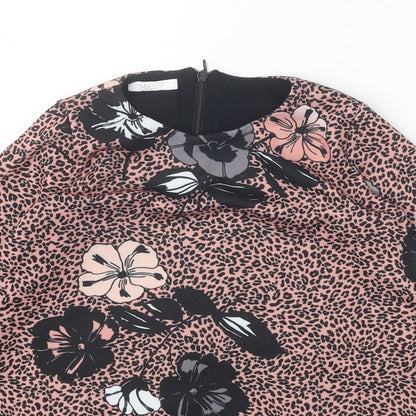 Liu Jo Girls Pink Animal Print Polyester A-Line Size 2 Years Round Neck Zip