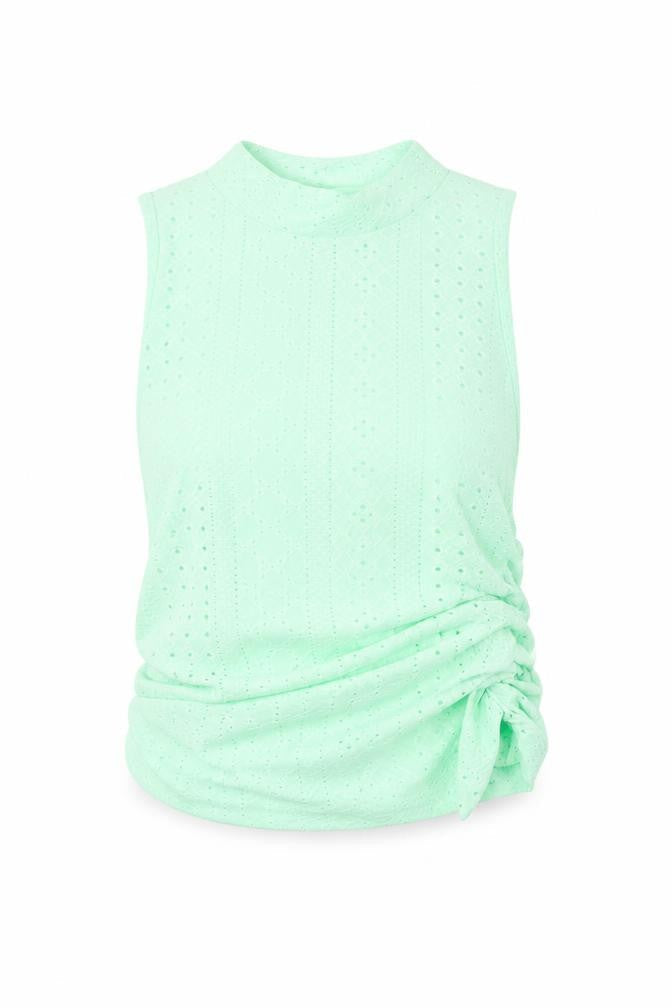 Womens UK Size M SheIn Green Cropped Tank