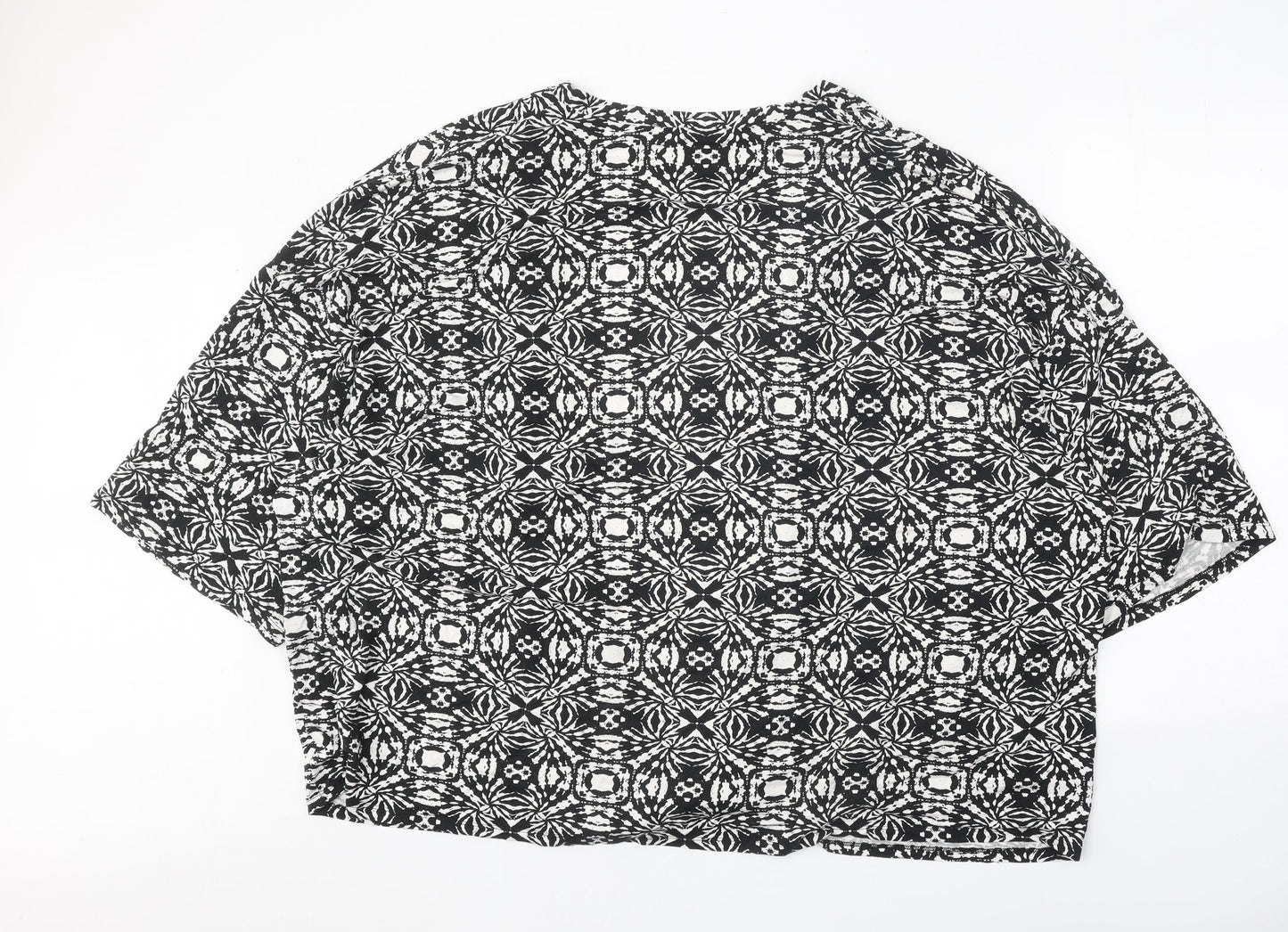 Womens UK Size XL Very Black Kimono Blouse