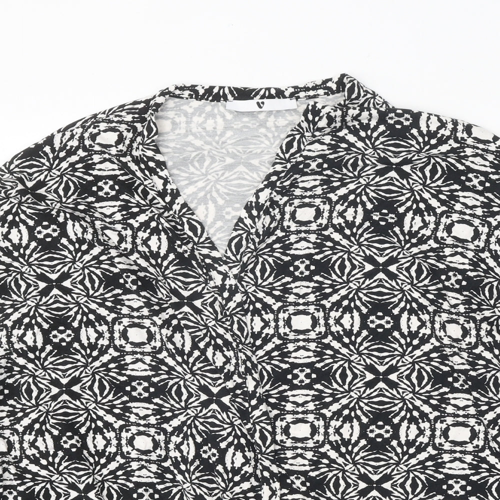 Womens UK Size XL Very Black Kimono Blouse