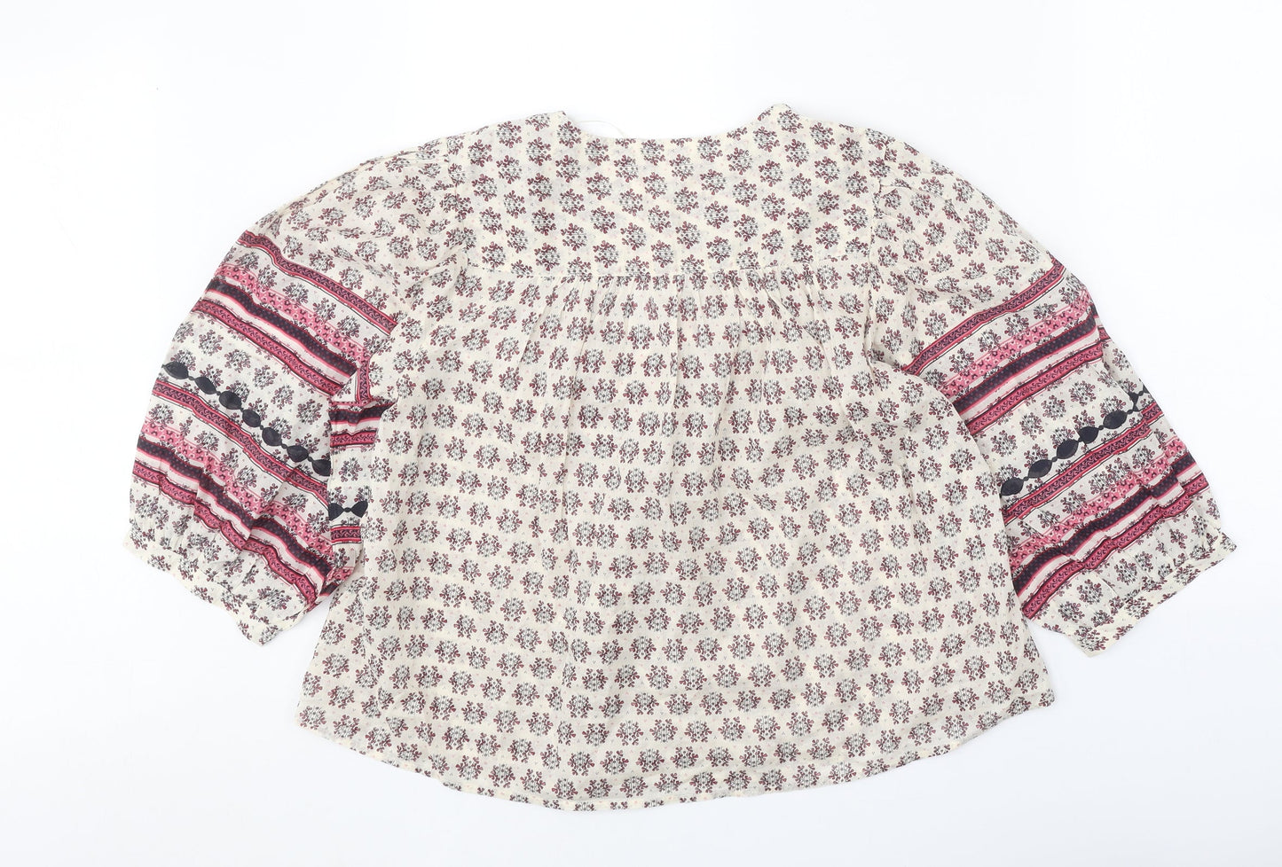 Womens UK Size S Per Una Beige Basic Blouse
