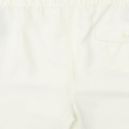 Marks and Spencer Womens White Polyester Basic Shorts Size 24 Regular Pull On