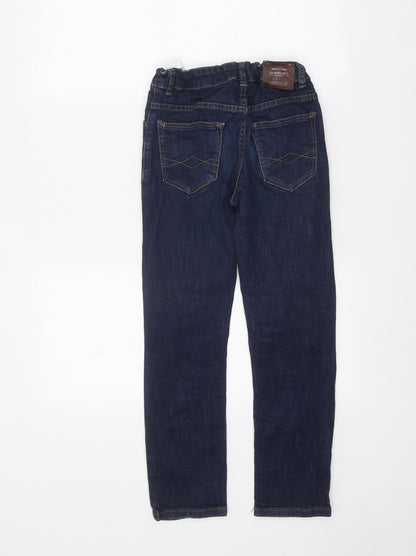 Zara Boys Blue Cotton Straight Jeans Size 9 Months Regular Zip