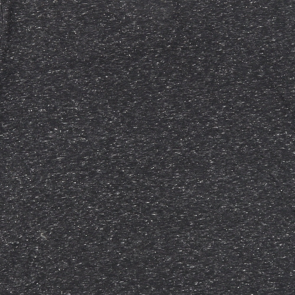 Womens UK Size 10 Papaya Black Basic T-Shirt