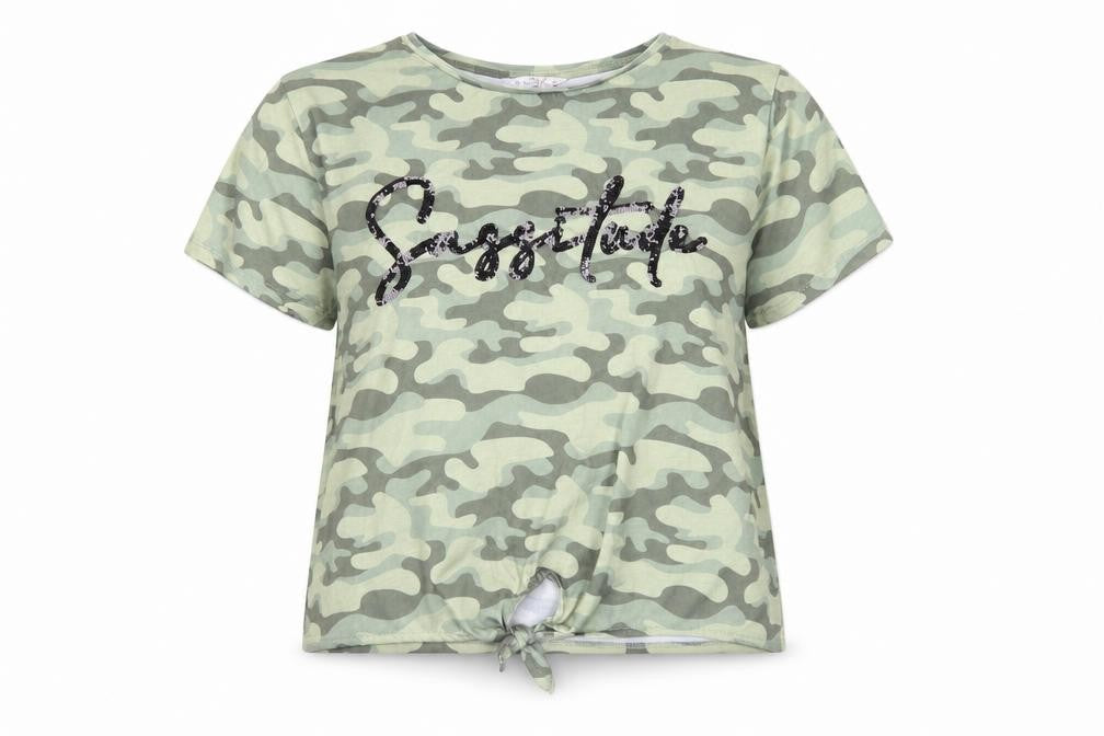 Womens UK Size 16 Candy Couture Green Basic T-Shirt