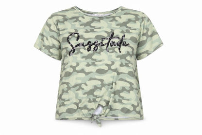 Womens UK Size 16 Candy Couture Green Basic T-Shirt