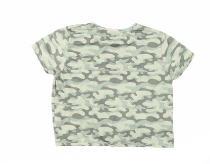 Womens UK Size 16 Candy Couture Green Basic T-Shirt
