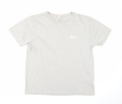 Preworn Mens Gold Cotton T-Shirt Size S Round Neck