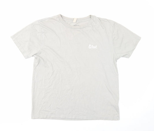 Preworn Mens Gold Cotton T-Shirt Size S Round Neck