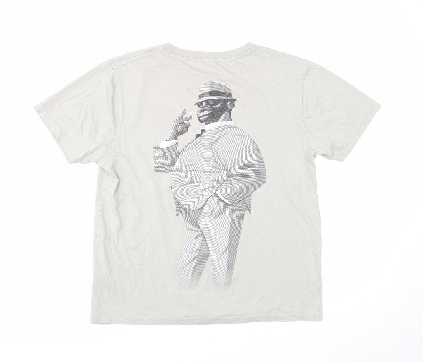 Preworn Mens Gold Cotton T-Shirt Size S Round Neck