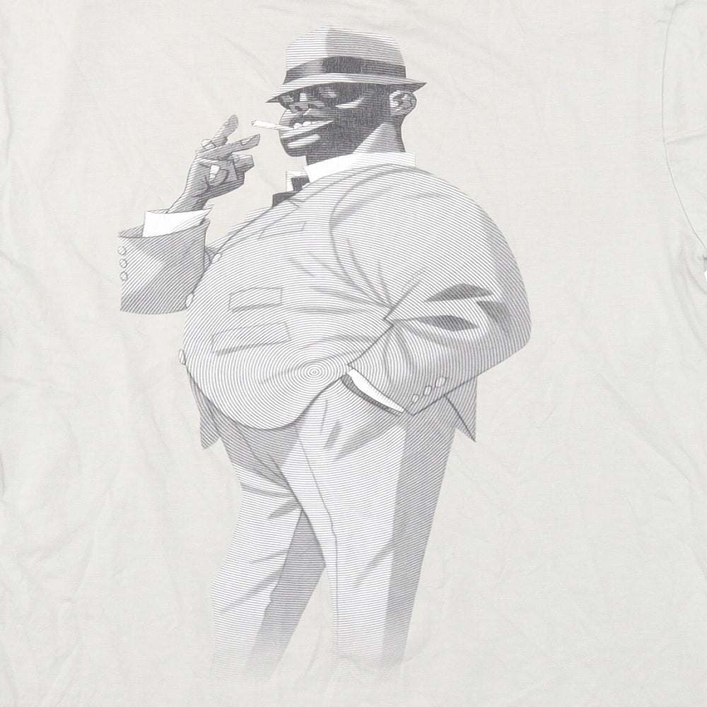 Preworn Mens Gold Cotton T-Shirt Size S Round Neck