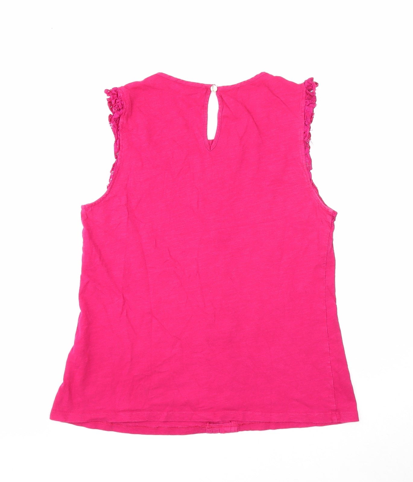 Womens UK Size S Oasis Pink Basic Blouse
