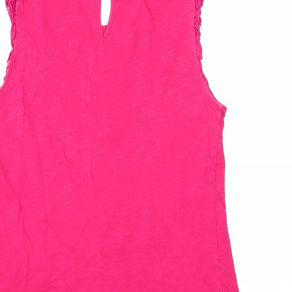 Womens UK Size S Oasis Pink Basic Blouse