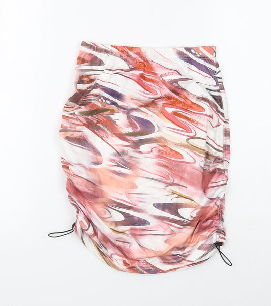 SheIn Womens Multicoloured Geometric Polyester Bandage Skirt Size XS - Size 21 waist