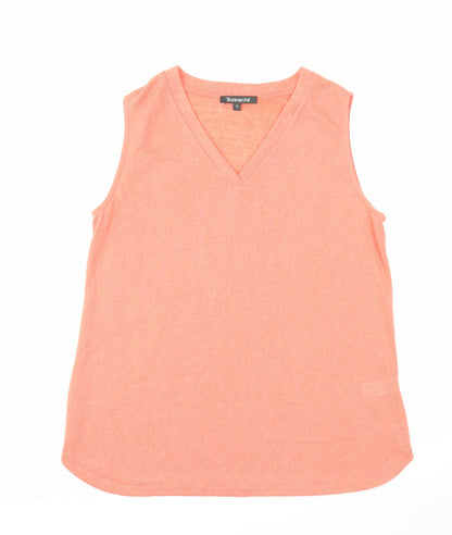 Womens UK Size 12 Bonmarché Orange Basic Tank