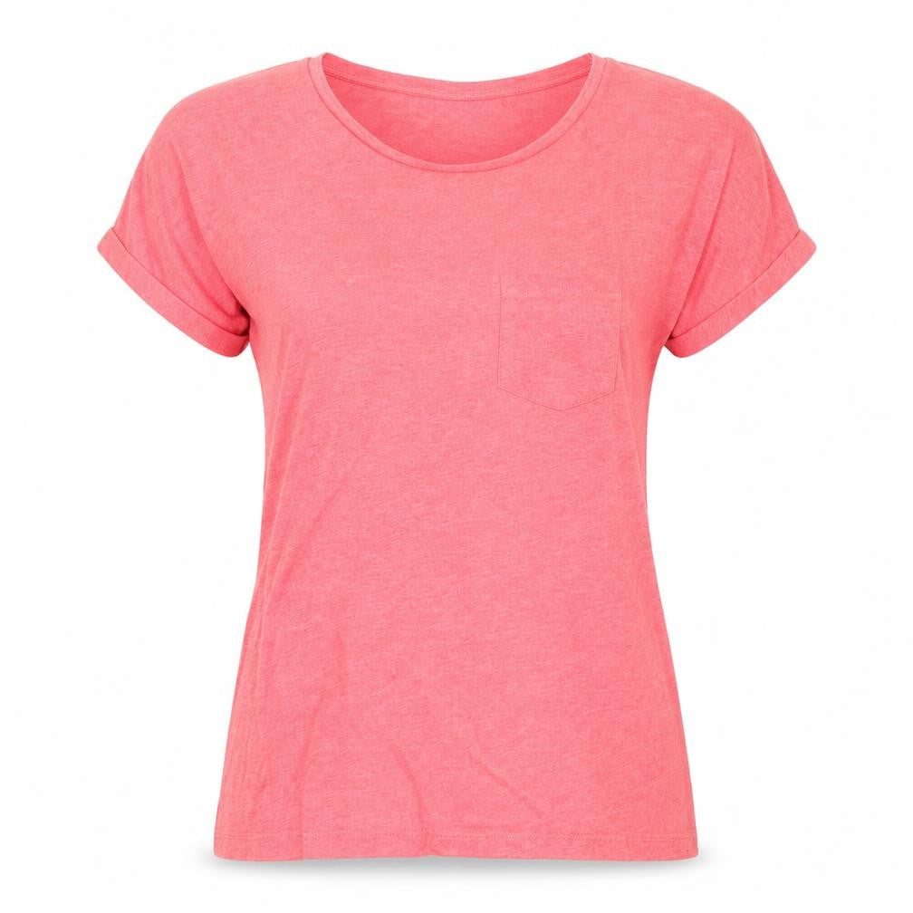Womens UK Size 8 Warehouse Red Basic T-Shirt