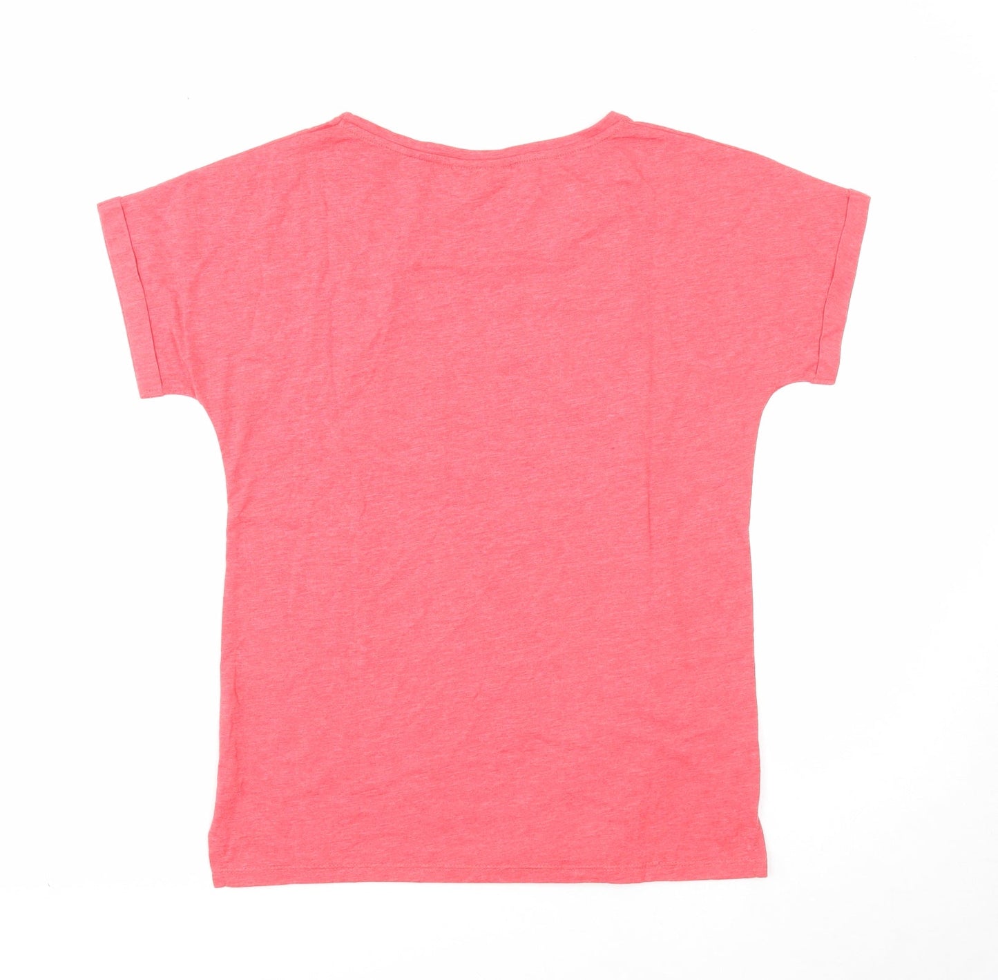 Womens UK Size 8 Warehouse Red Basic T-Shirt