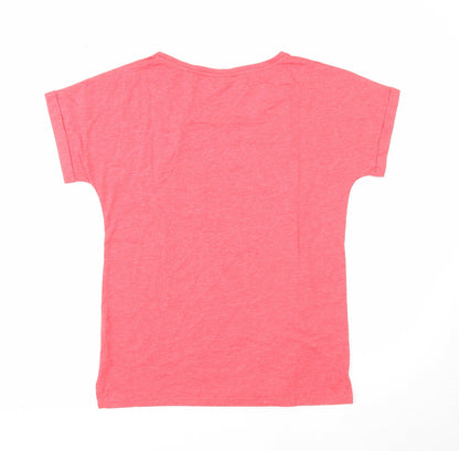 Womens UK Size 8 Warehouse Red Basic T-Shirt